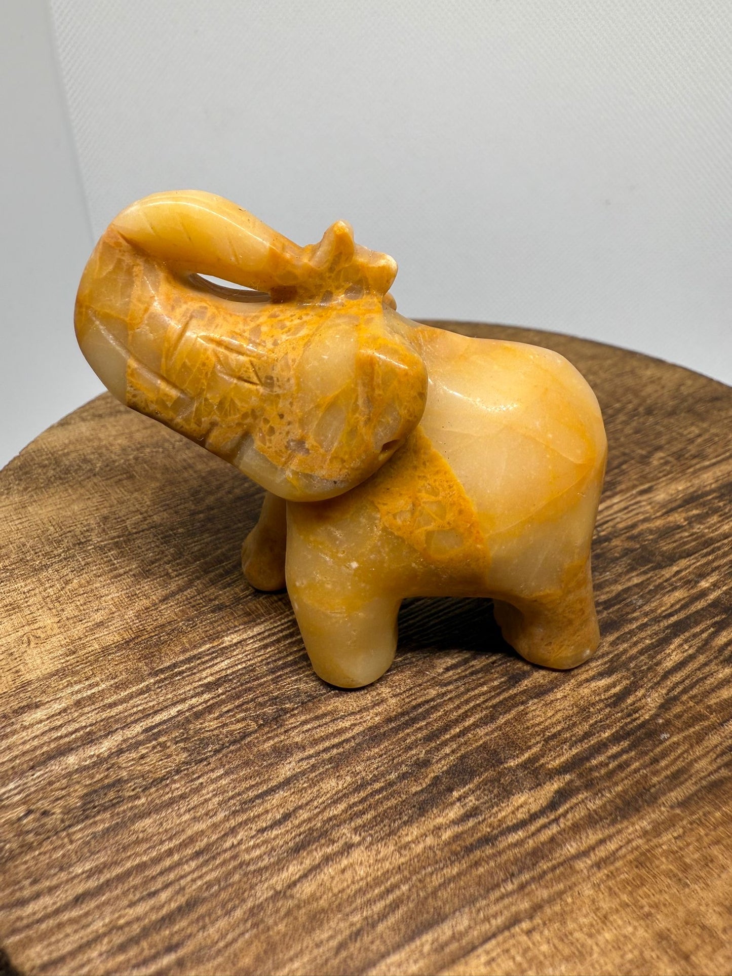 Yellow jade elephant