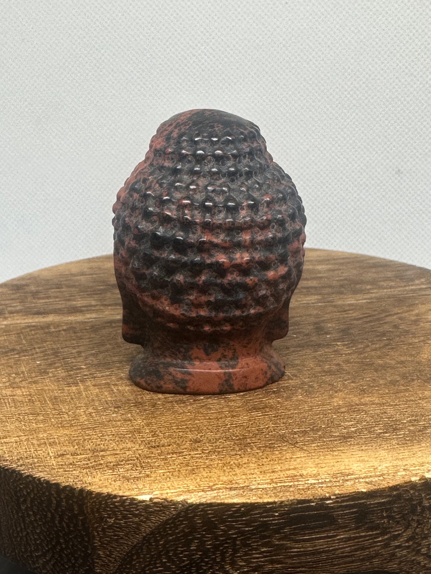 Mahogany buddha head