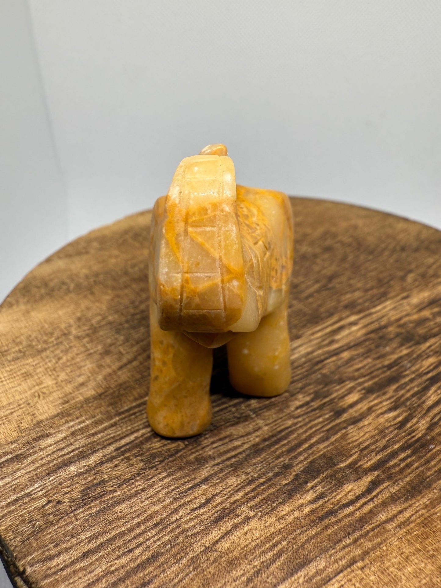Yellow jade elephant
