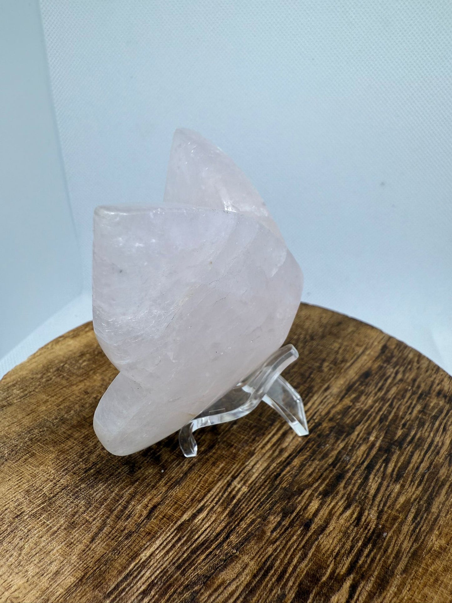 Rose quartz butterfly