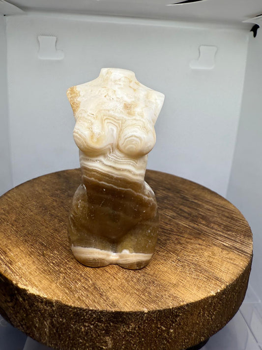Chocolate calcite lady body