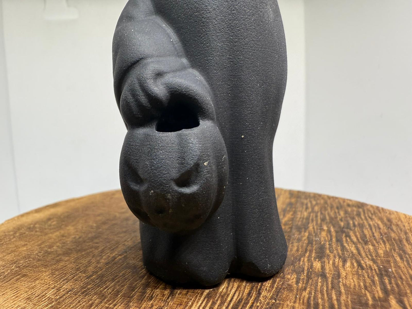 Black obsidian ghost with pumpkin