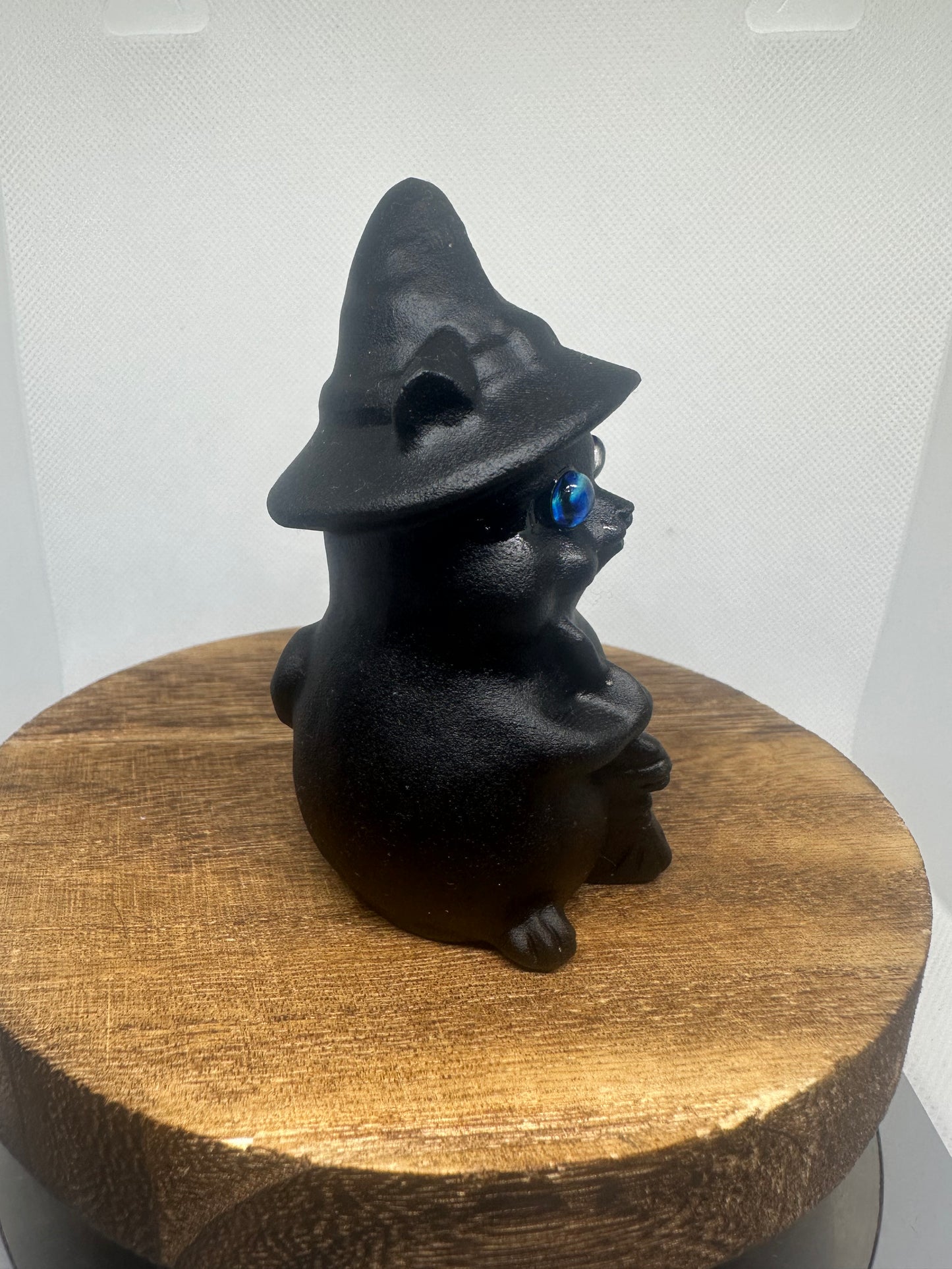 Black obsidian witches cat