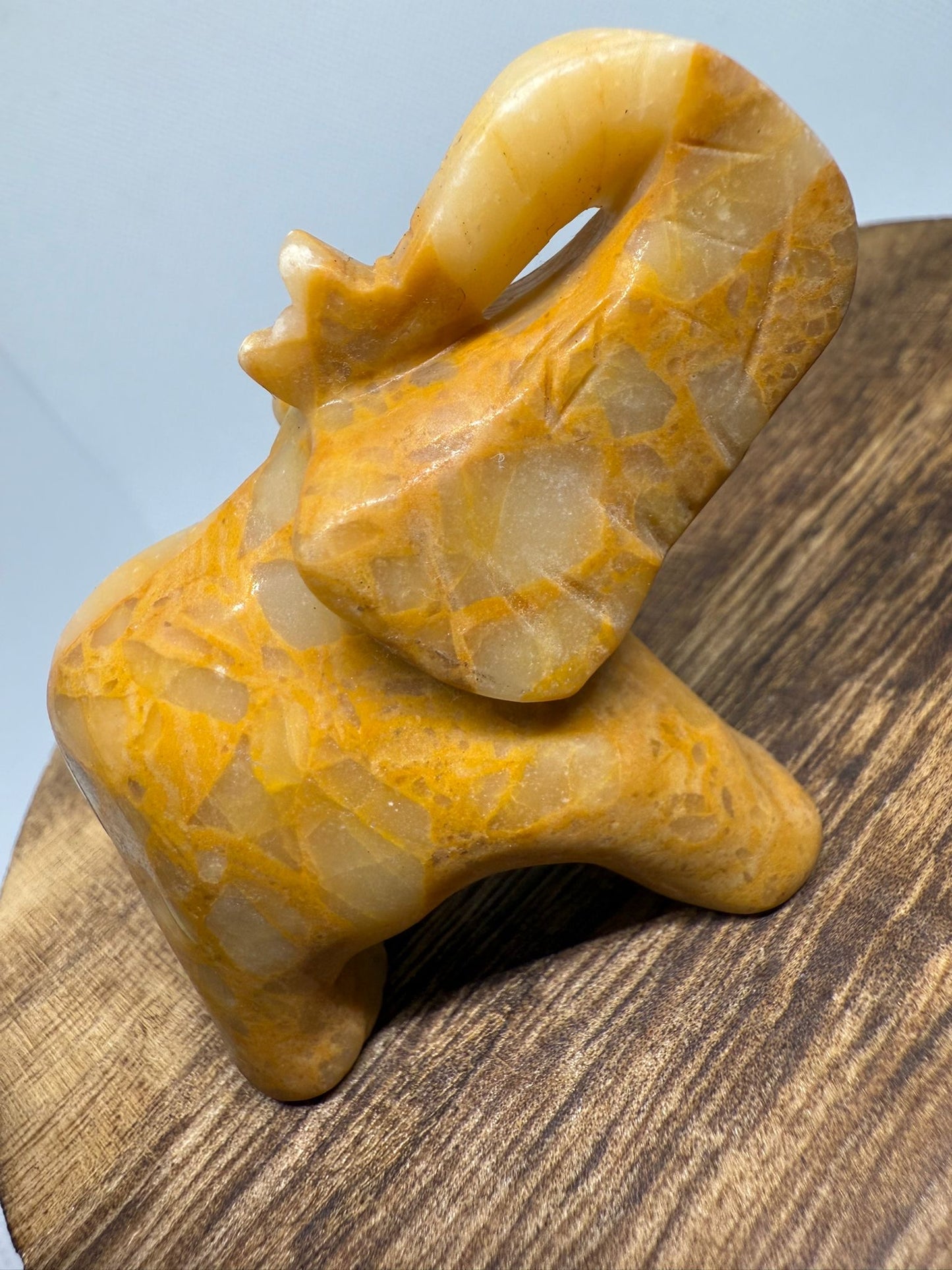 Yellow jade elephant