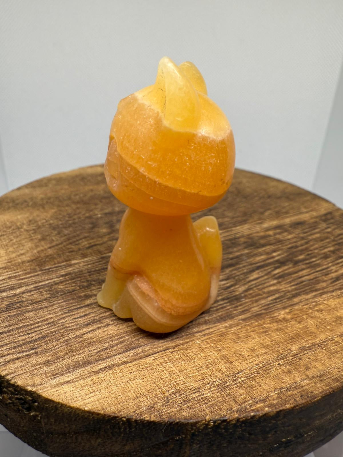 Orange calcite luna cat