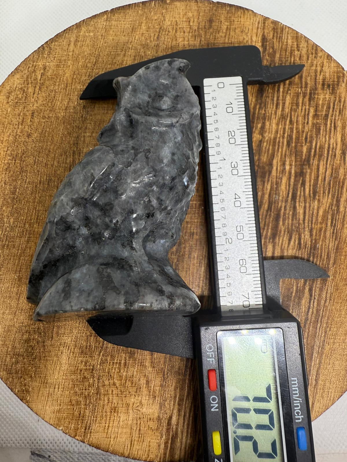 Larvikite owl