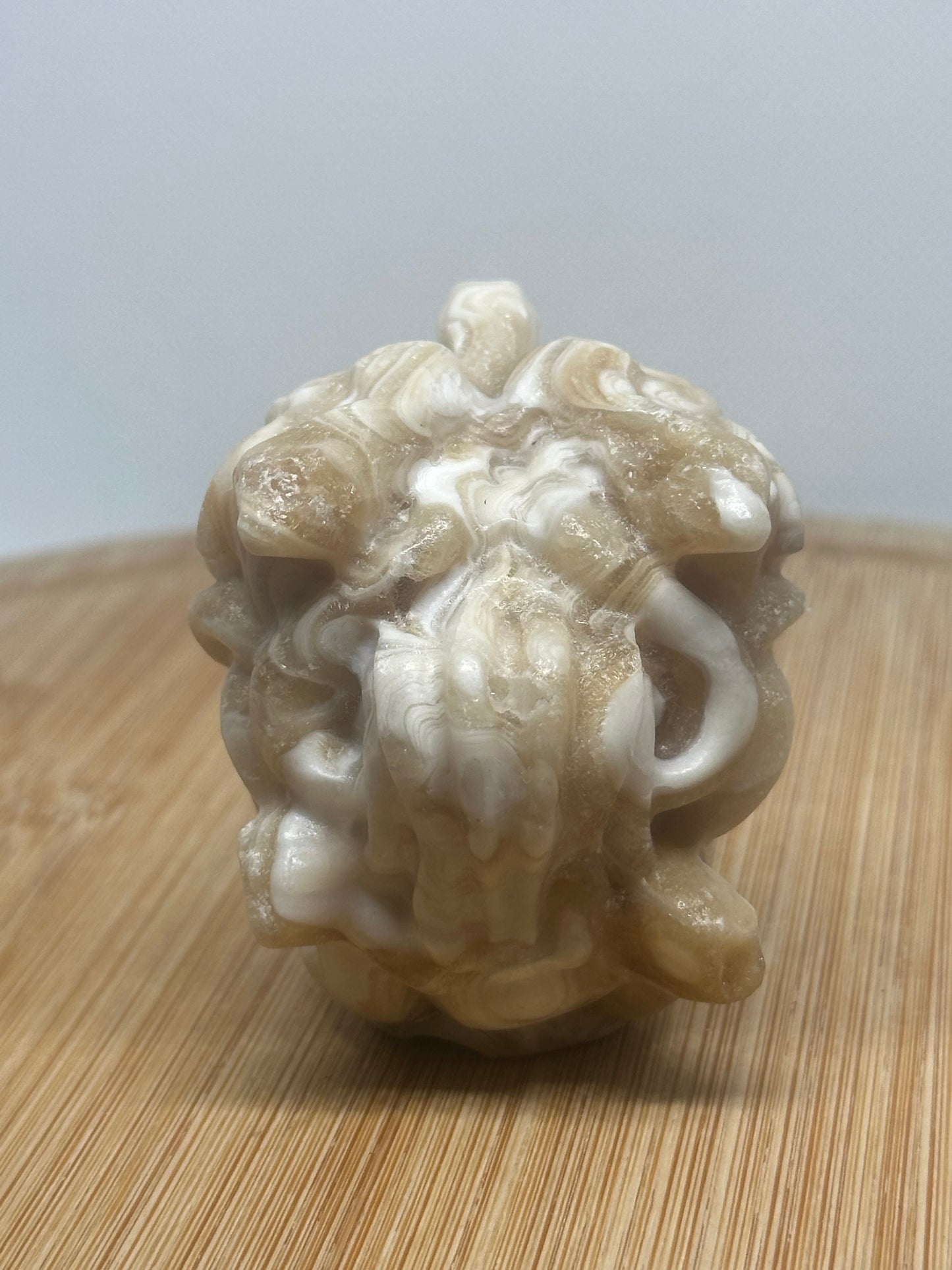 Chocolate calcite medusa