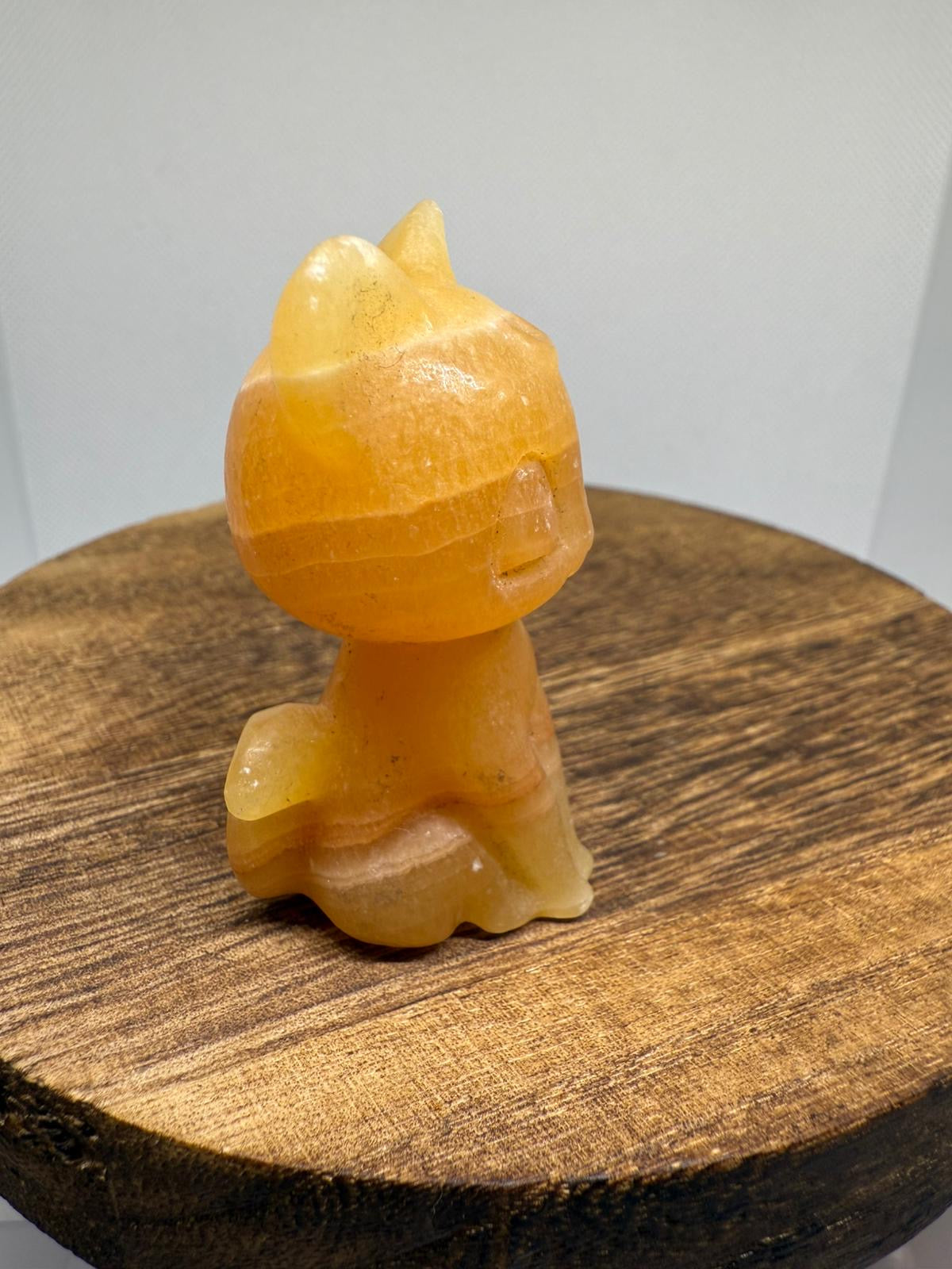 Orange calcite luna cat