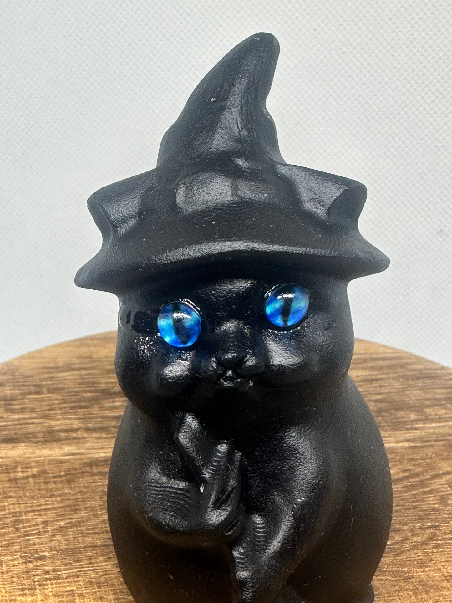 Black obsidian witches cat
