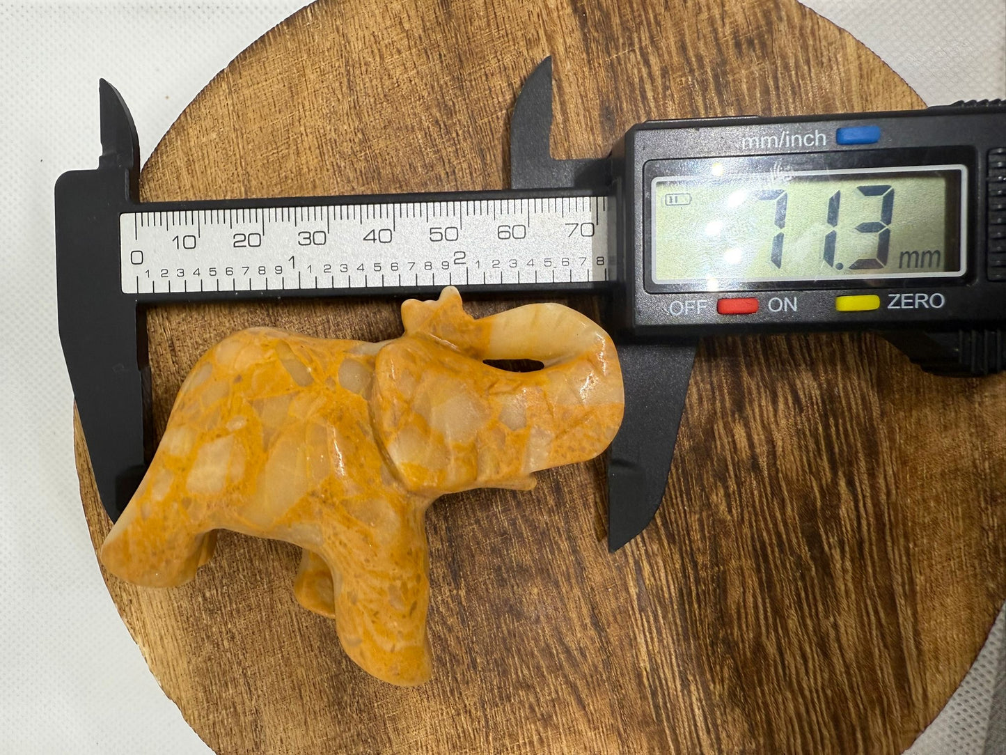 Yellow jade elephant