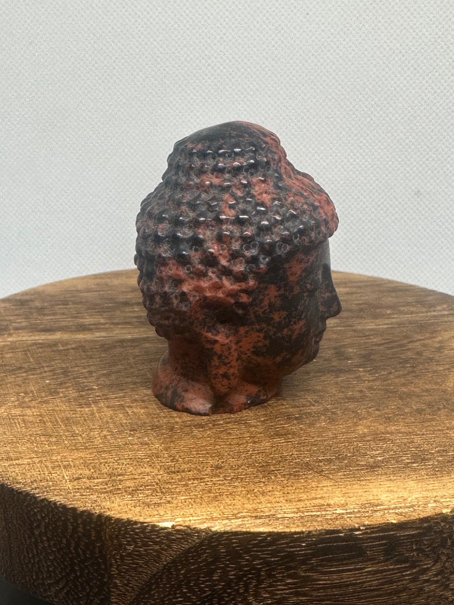 Mahogany buddha head