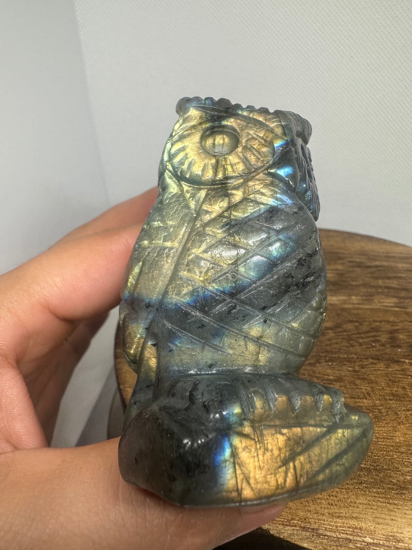 Labradorite owl