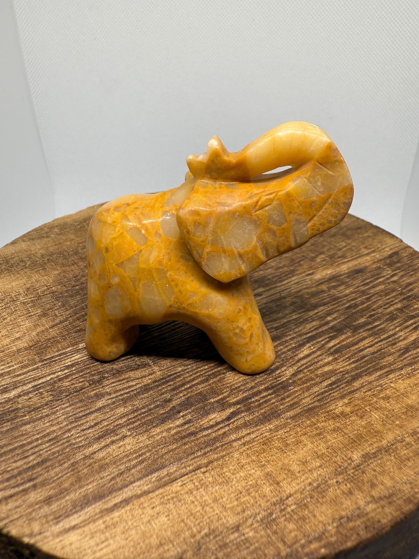 Yellow jade elephant
