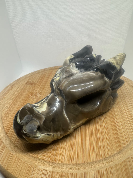 Volcano agate dragon head