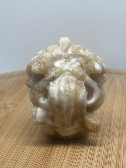 Chocolate calcite medusa