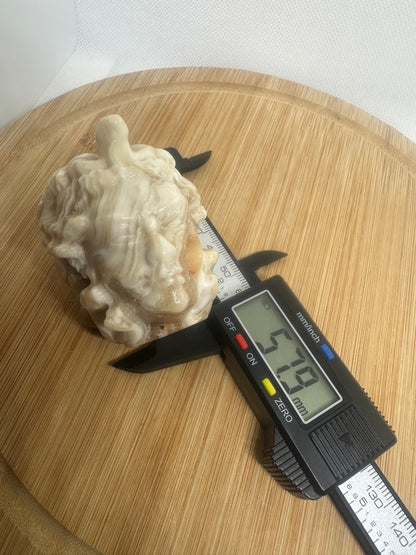 Chocolate calcite medusa
