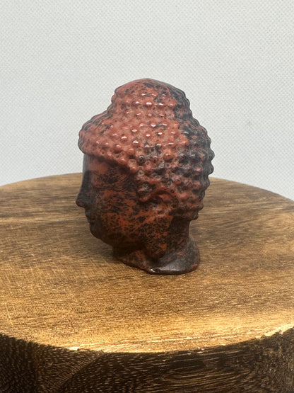 Mahogany buddha head
