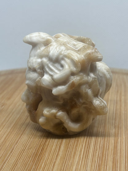 Chocolate calcite medusa