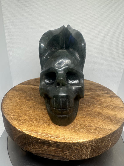 Labradorite skull